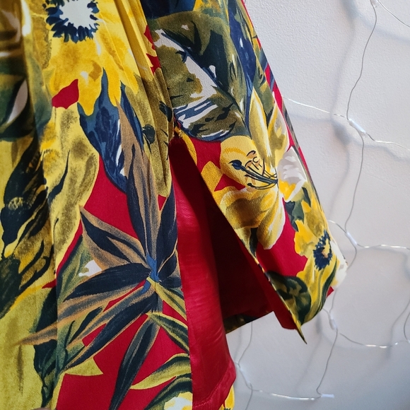 - Jones New York Floral Skirt • 100% Silk •Jungle Print • Size 16 - Picture 6 of 7